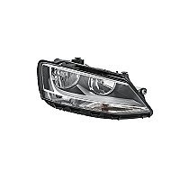 Vw  Jetta, 11 - 15 Žibintas Priekinis - (Dešinė) - Hella, El.valdymas, Su Motoru, H7/H7, Ece internetu