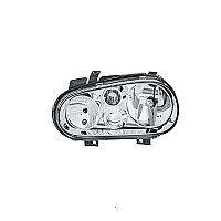 Vw  Golf Iv Cabriolet, 04.98 - 10.03 Žibintas Priekinis - (Kairė) - Hella, El.valdymas, Be Motoro, Mechaninis, Be Priešrūkinio, H7/H1, Py21W, W5W, E1 internetu