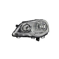 Vw  Polo (Ivf), 05 - 09 Žibintas Priekinis - (Kairė) - Depo, El.valdymas, Su Motoru, H7/H1, Ece internetu