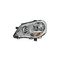 Vw  Polo (Ivf), 05 - 09 Žibintas Priekinis - (Dešinė) - Valeo, El.valdymas, Su Motoru, H7/H1, Py21W, W5W, E1, Be Lempučių internetu