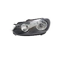 Vw  Golf Vi, 09 - 12 Žibintas Priekinis - (Dešinė) - E-Type, El.valdymas, Su Motoru, H7/H15, E internetu