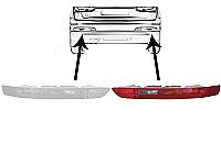 Atšvaitas į galinį bamperį internetu