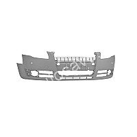 Audi A4 (B7), 2004.12-2007.10 Priekinis Bamperis Su Skylėm Parktronikams, Gruntuotas internetu Audi A4 (B7), 2004.12-2007.10 Priekinis Bamperis Su Skylėm Parktronikams, Gruntuotas internetu