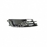 Audi A6 (C7), 2014.06-2018 Bamperio Grotelės - (Dešinė) (14 -), Be Skylių Priešrūkiniams, Su Chromu, Juoda internetu Audi A6 (C7), 2014.06-2018 Bamperio Grotelės - (Dešinė) (14 -), Be Skylių Priešrūkiniams, Su Chromu, Juoda internetu