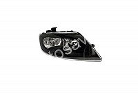 Audi Q7 (4L), 2006-2010 Žibintas Priekinis - (Dešinė) Valeo, El.valdymas, Su Motoru, Juodas internetu