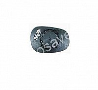 Bmw 1 (E87/E88/E81/E82), 2004.09-2013.10 Veidrodėlio Stiklas Su Padėkliuku - (Dešinė), Šildomas, Mėlynas Stikliukas, Aspherical, 2 Laidai internetu