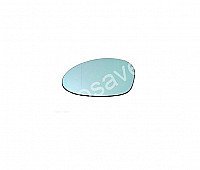 Bmw 1 (E87/E88/E81/E82), 2004.09-2013.10 Veidrodėlio Stiklas Su Padėkliuku - (Dešinė) Šildomas, Mėlynas Stikliukas, Aspherical internetu