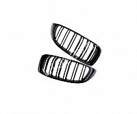 Bmw 3 (F30/F31/F34/F35/F80), 2012.01-2015 Grotelės - (Lh+Rh  Komplektas) F80 M3 Look, Tinka: 3 Serijos Bmw F30, F31 Modeliams, Blizgios, Juodos internetu