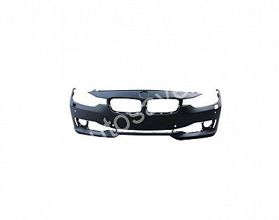 Bmw 3 (F30/F31/F34/F35/F80), 2012.01-2015 Priekinis Bamperis Su Skylėm Parktronikams, Su Skylėm Žibintų Apiplovimui, Gruntuotas, Pilkas