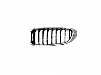 Bmw 4 (F32/F33/F82/F82), 2013.12- Grotelės - (Dešinė) (- 17), Su Chromuotu Rėmeliu, Juoda, Matinė internetu