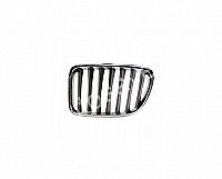 Bmw X1 (E84), 2009.09-2015.08 Grotelės - (Dešinė) Su Chromu, Dažoma, Juoda internetu