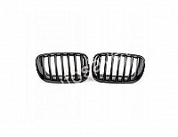 Bmw X5 (E70), 2006.10-2010.04 Grotelės - (Lh+Rh  Komplektas) Blizgios, Juodos,Chromas internetu