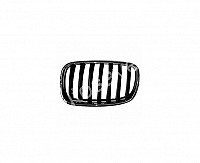 Bmw X5 (E70), 2006.10-2010.04 Grotelės - (Kairė) Chromuotos, Juodos internetu